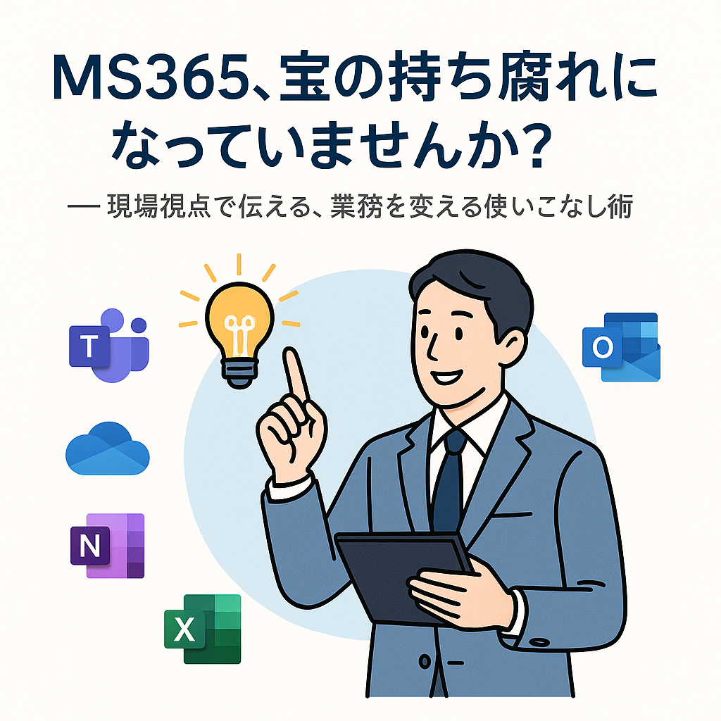 MS365、宝の持ち腐れになっていませんか？